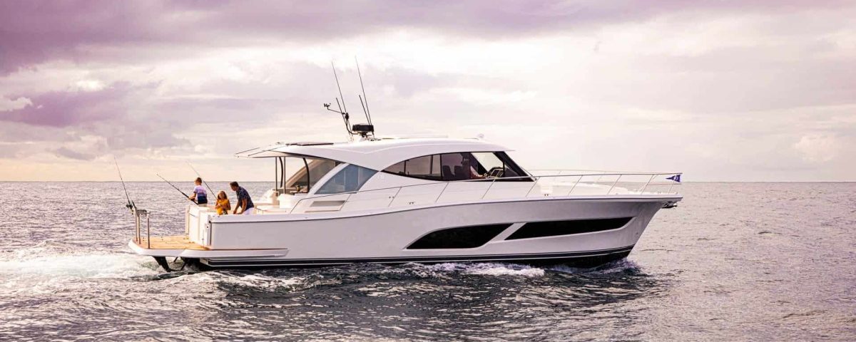 Riviera 505 SUV at the Fort Lauderdale Boat Show (FLIBS)