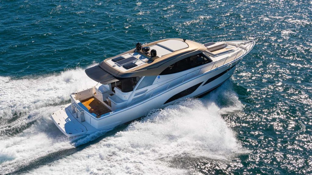 Riviera 585 SUV at the Fort Lauderdale Boat Show (FLIBS)